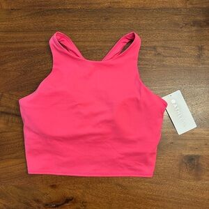 NWT Athleta Conscious Crop Bra D-DD Tulip pink